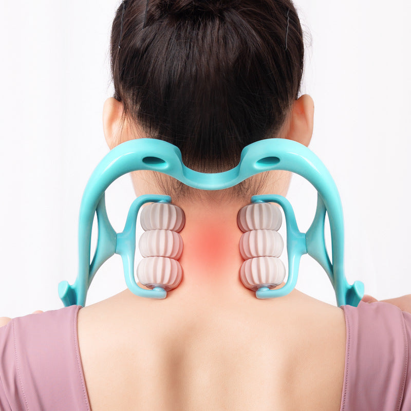 Manual 6-Wheel Neck Massager