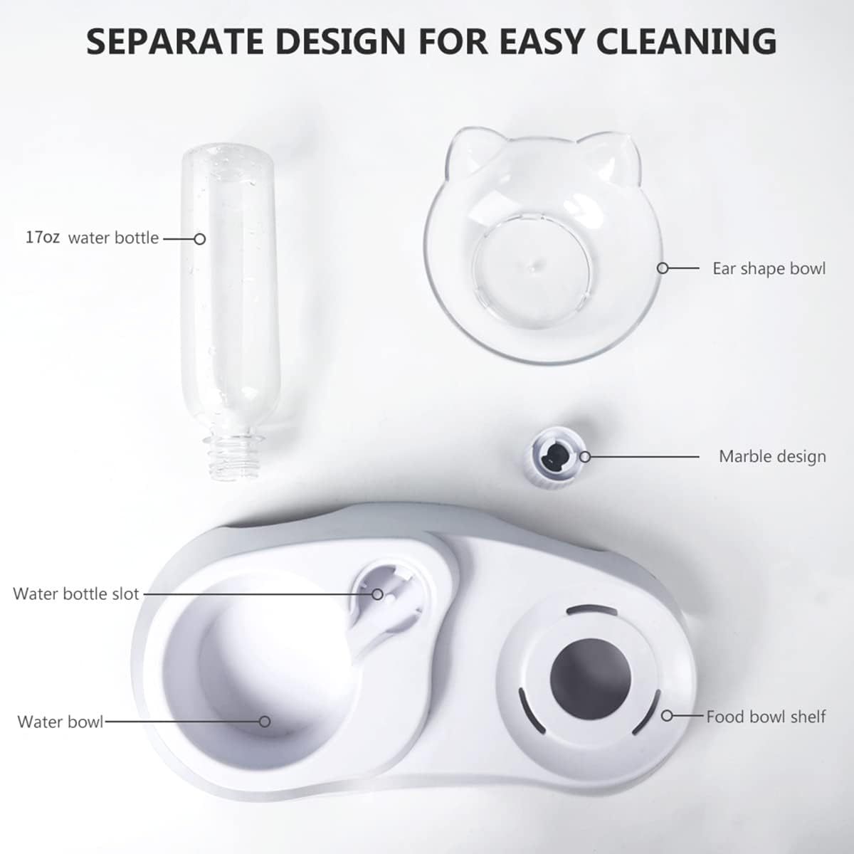 Double Pet Bowls Set