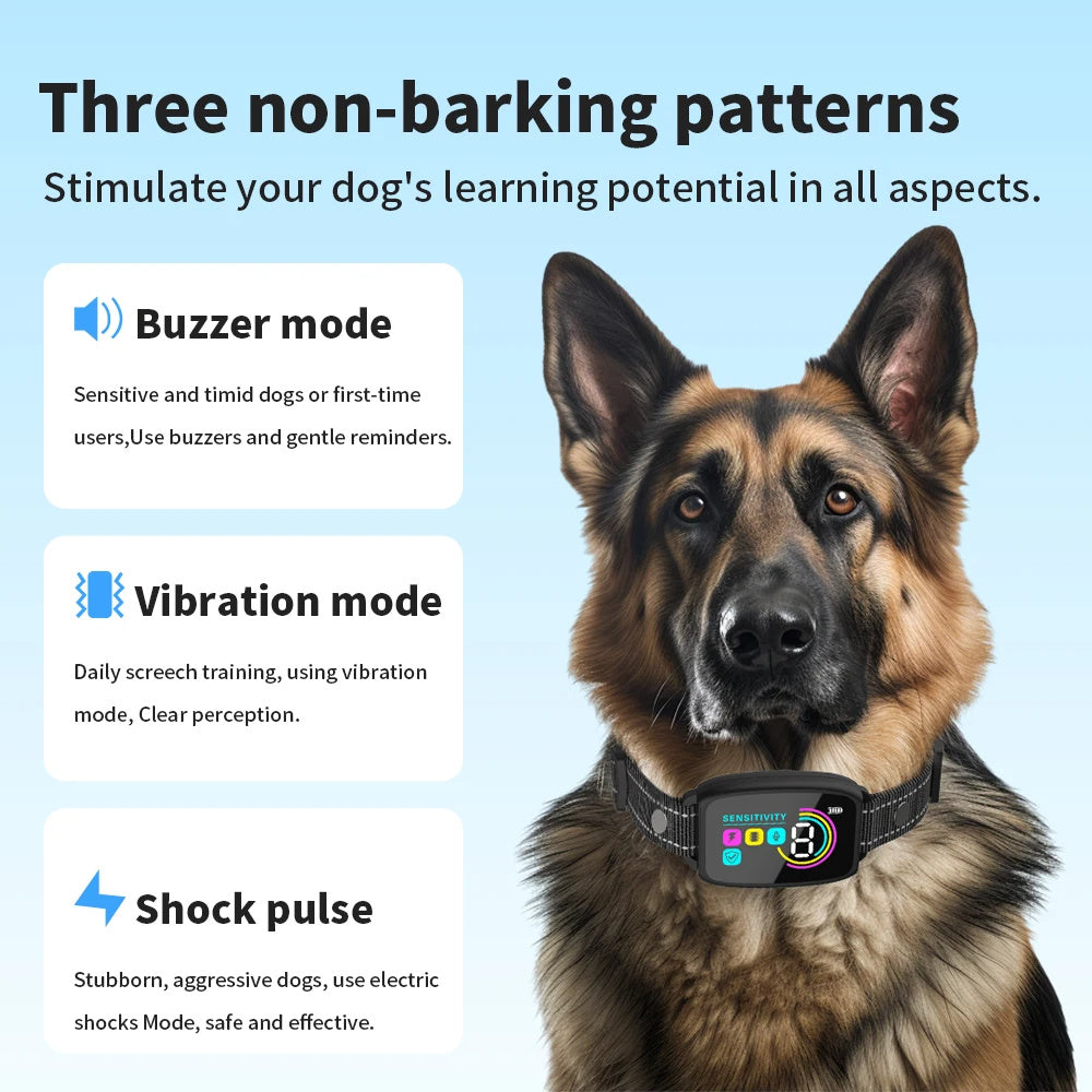 Smart Rechargeable Anti-Barking Dog Collar